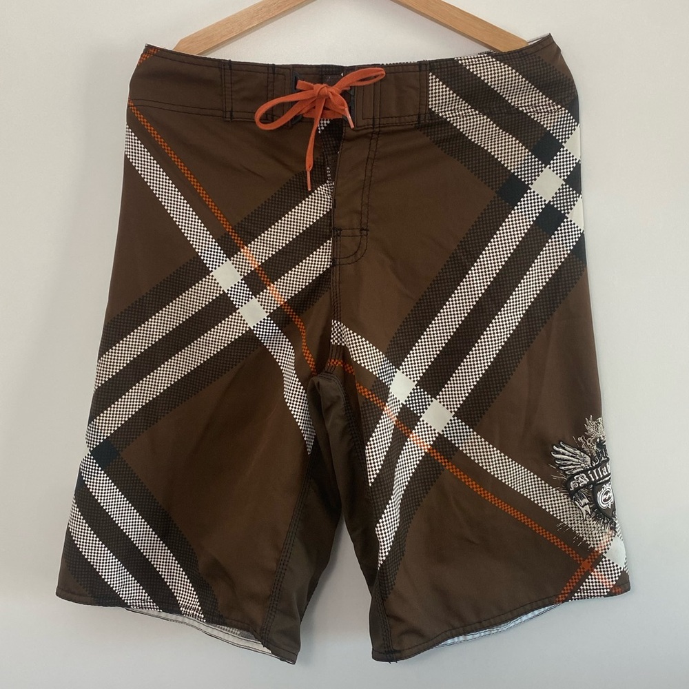 Vintage Billabong Surf Shorts W31 Joel Parkison Signature with Sweet Patch